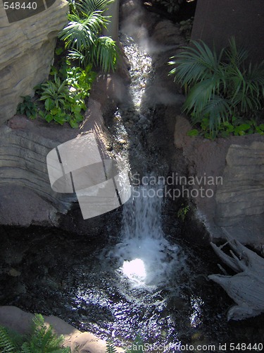 Image of Pretty Little Tropical Waterfall