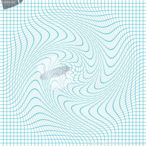 Image of Blue on White Grid Twirl 