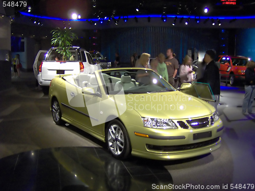 Image of Green Saab Convertible