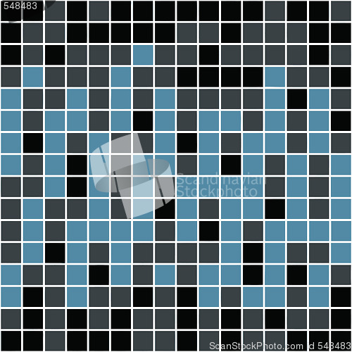 Image of Blue Squares Pattern