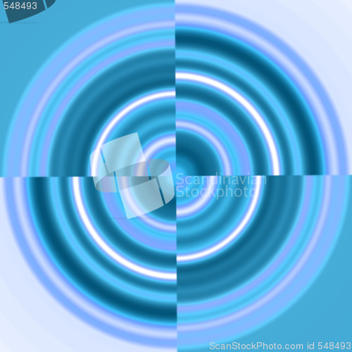 Image of Blue Circle - Swirl