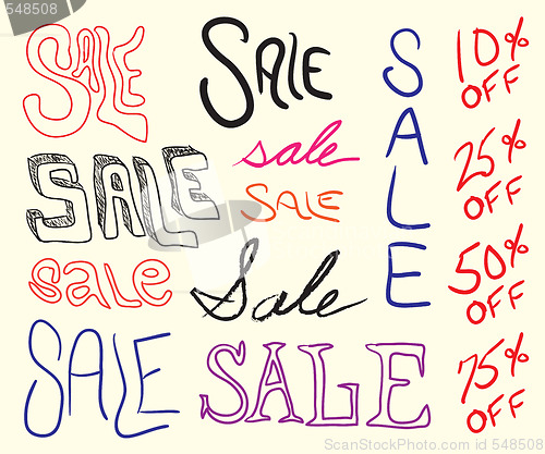 Image of Sale Sign Doodles