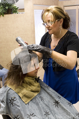 Image of Hairdresser with Client
