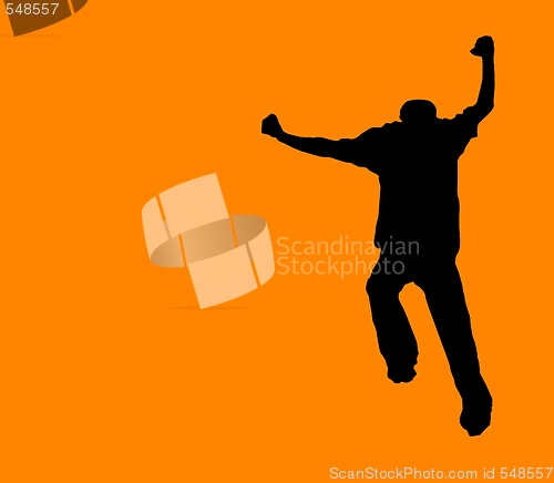 Image of Orange Run Away! - clipping path incl