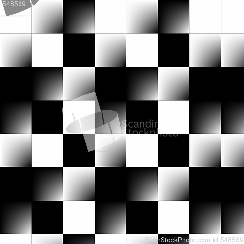 Image of Abstract 3d Checkerboard