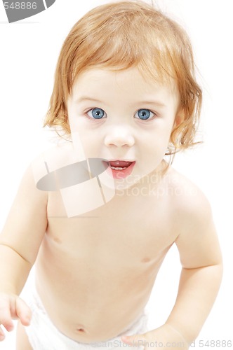 Image of baby boy in diaper