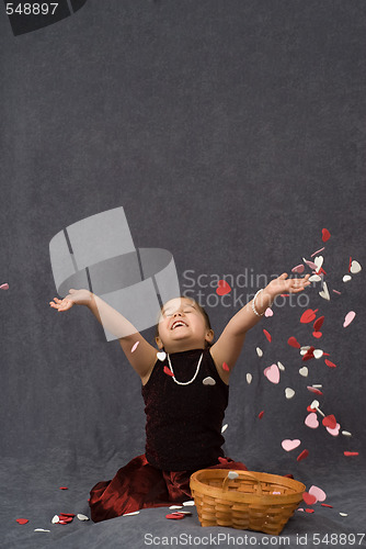 Image of Child Throwing Confetti