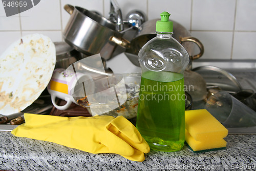 Image of Dish washing