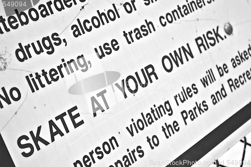 Image of Skate Park Rules