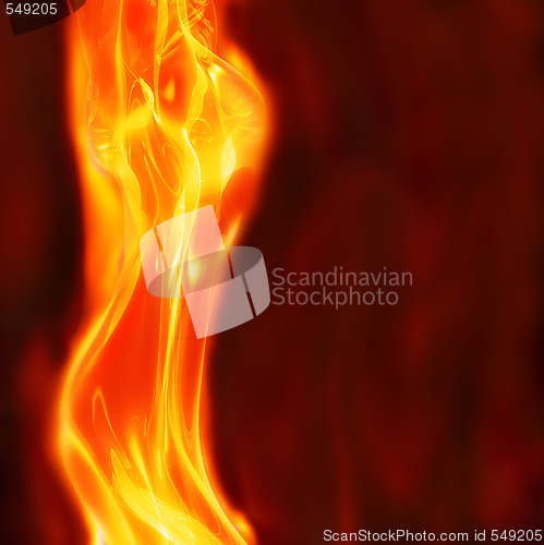 Image of abstract female flames