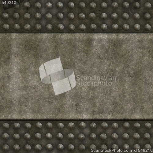 Image of old metal wall panel