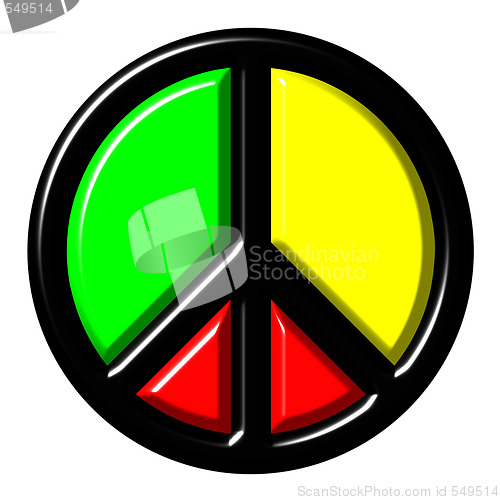 Image of Colorful peace symbol