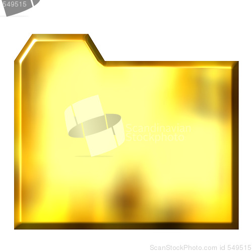 Image of 3D Golden Folder