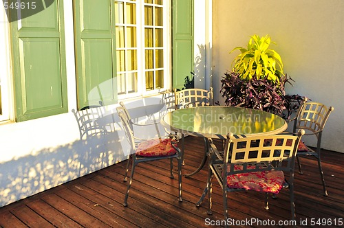 Image of Patio furniture