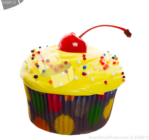 Image of Yellow Cherry Cupcake
