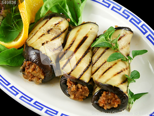 Image of Aubergine And Beef Rolls