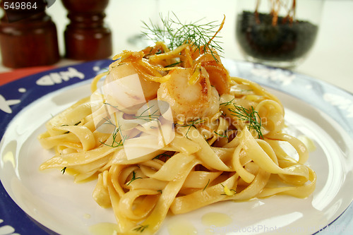 Image of Fettucini With Scallops