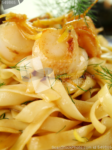 Image of Fettucini With Sea Scallops