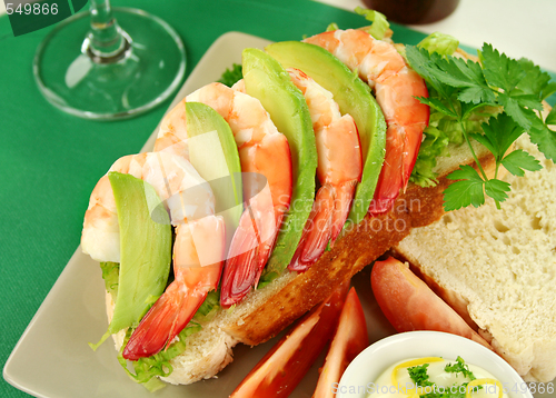 Image of Shrimp And Avocado Sandwich