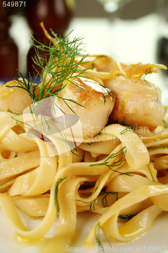 Image of Fettucini With Scallops