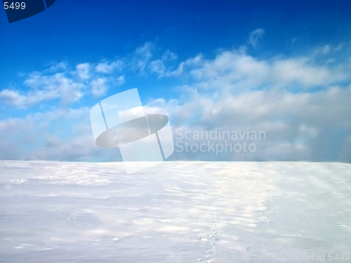 Image of Pattern for winter presentation, snow and sky