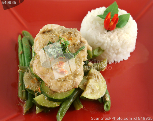 Image of Thai Green Poached Chicken