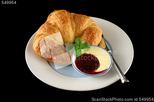 Image of Croissant With Jam 1