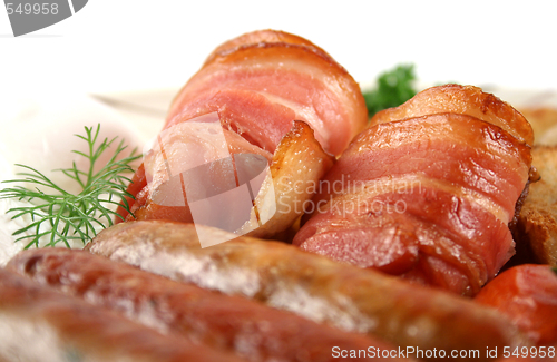 Image of Fried Rolled Bacon
