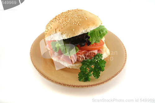 Image of Ham And Salad Roll 1