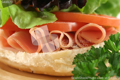 Image of Ham And Salad Roll 4