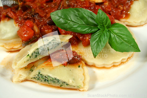 Image of Delicious Chicken And Spinach Ravioli