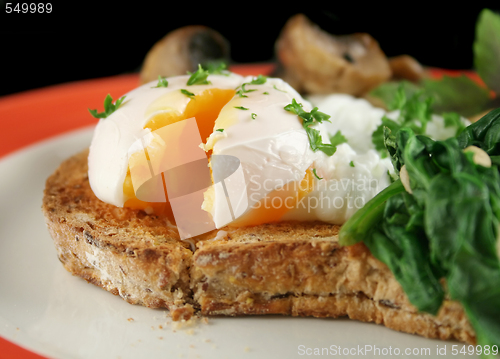 Image of Sliced Poached Egg