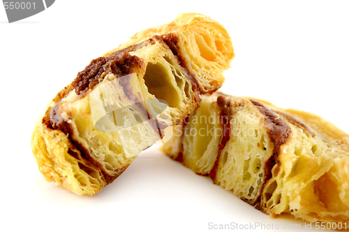 Image of Sliced Chocolate Danish Pastry