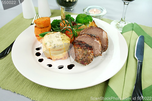 Image of Baked Lamb And Potato Stack