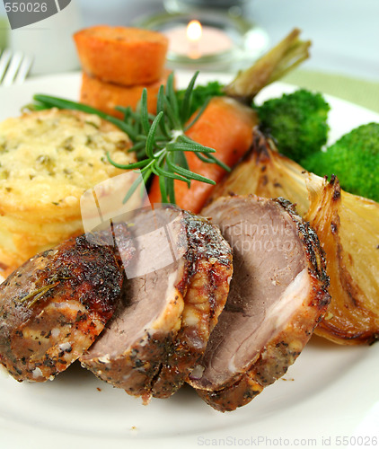 Image of Baked Lamb And Potato Stack