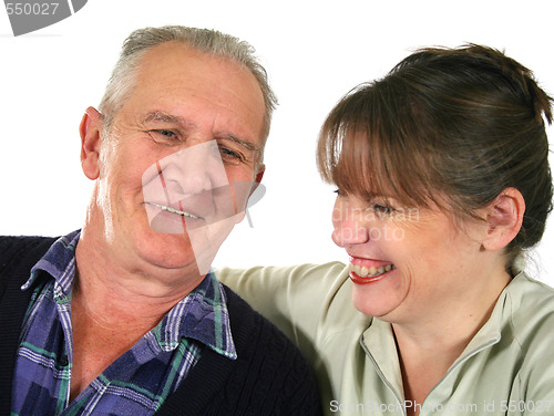 Image of Father Laughing With Daughter