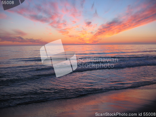 Image of Sunset at beach