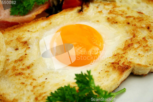 Image of Fried Egg In Toast