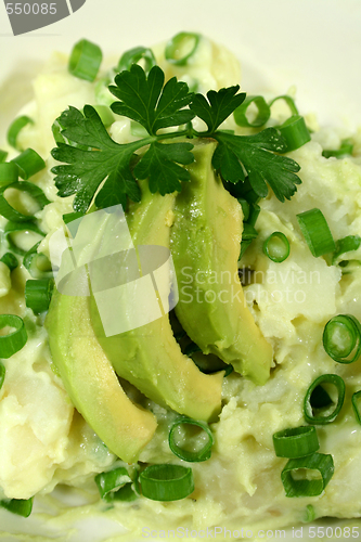 Image of Potato With Avocado And Shallots