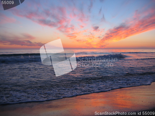 Image of Sunset at beach