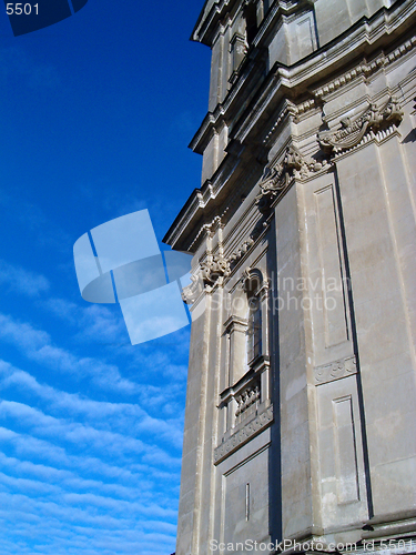 Image of Front of churches tower