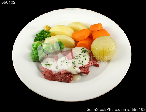 Image of Corn Beef And White Sauce