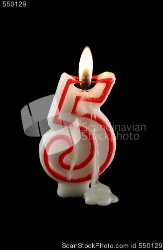 Image of Burning Five Candle