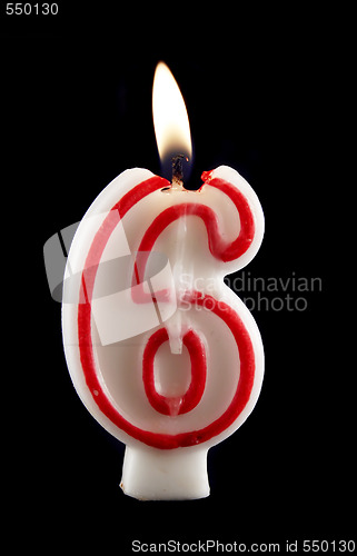 Image of Burning Six Candle