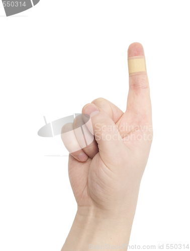 Image of bandaid on finger