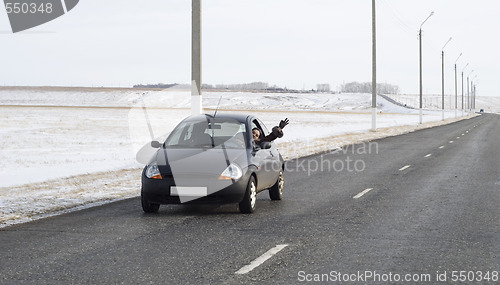 Image of car on road