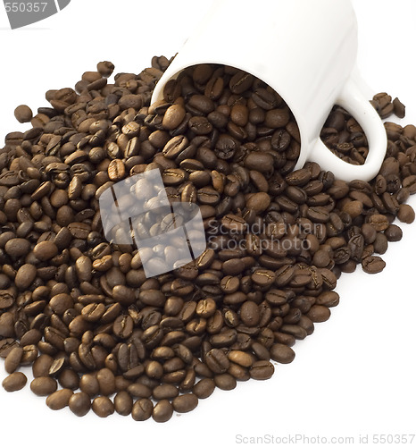 Image of coffee beans and cup