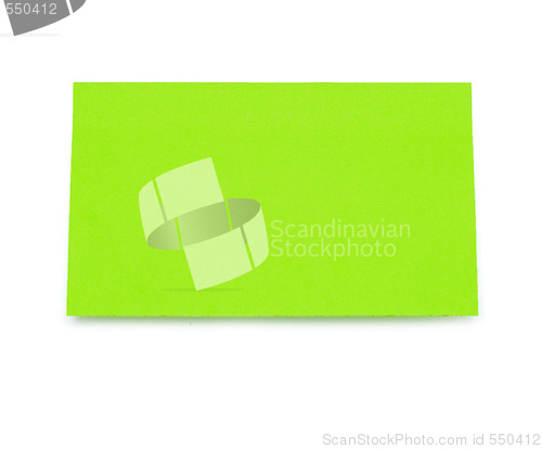 Image of green sticky note