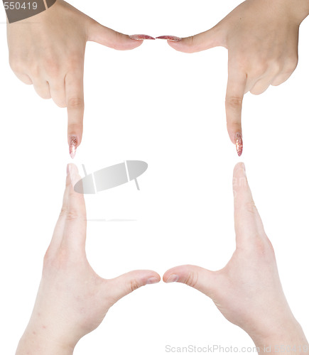 Image of hand frame