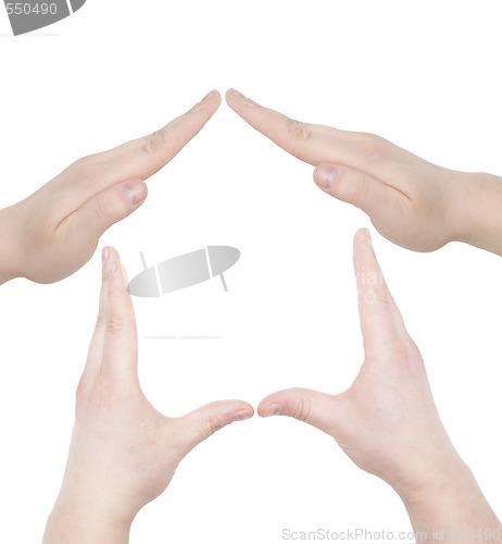 Image of hand home gesture